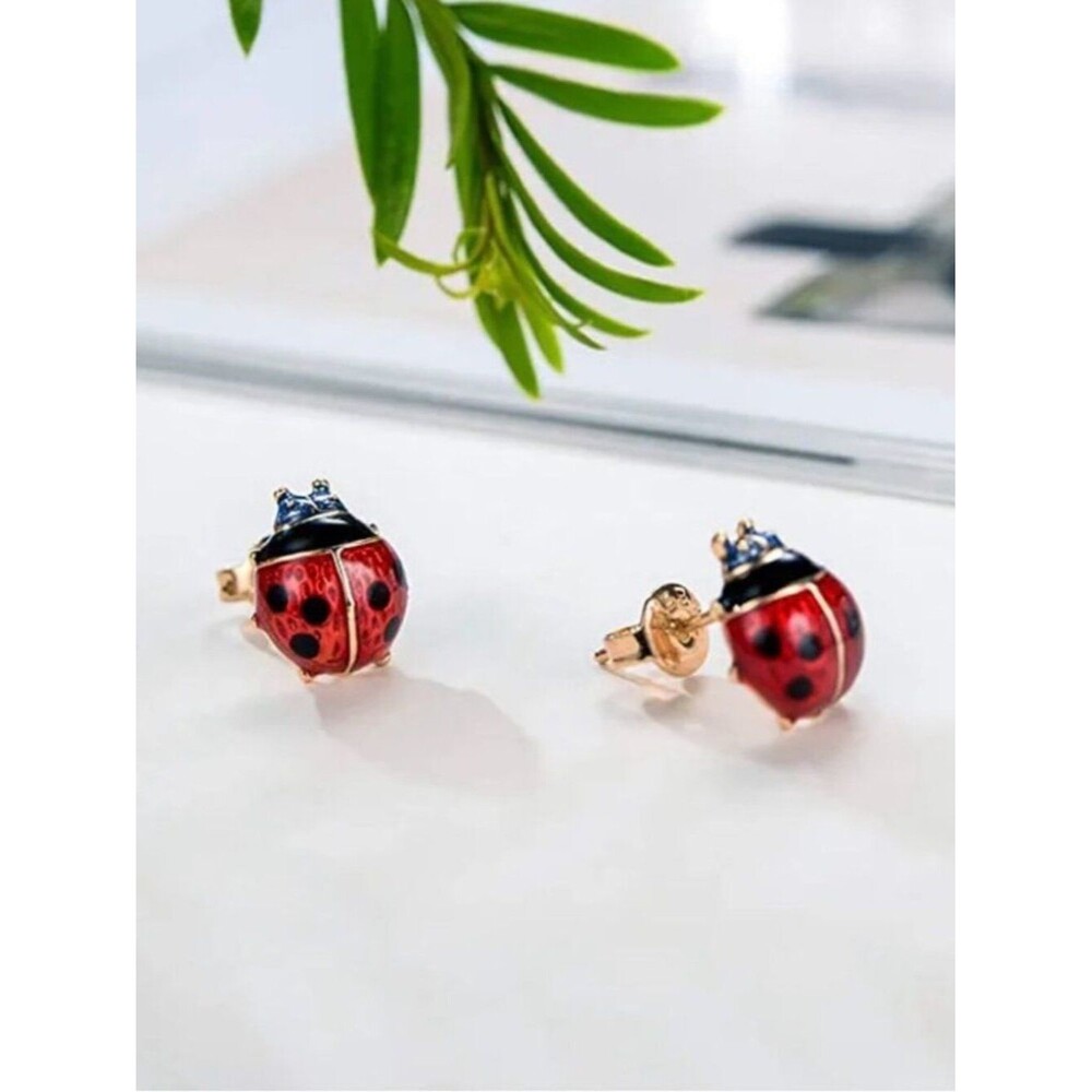 Ladybug Stud Earrings